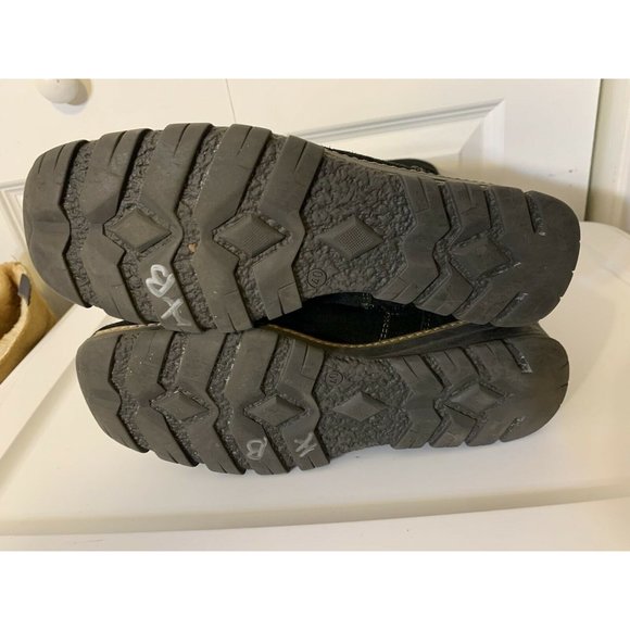 ALDO 12" Winter Boot Women Sz US 9.5 EU 40 Italian Suede Leather MidCalf SideZip - Picture 8 of 9